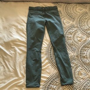 GAP Modern Stretch Skinny Crop pants olive green